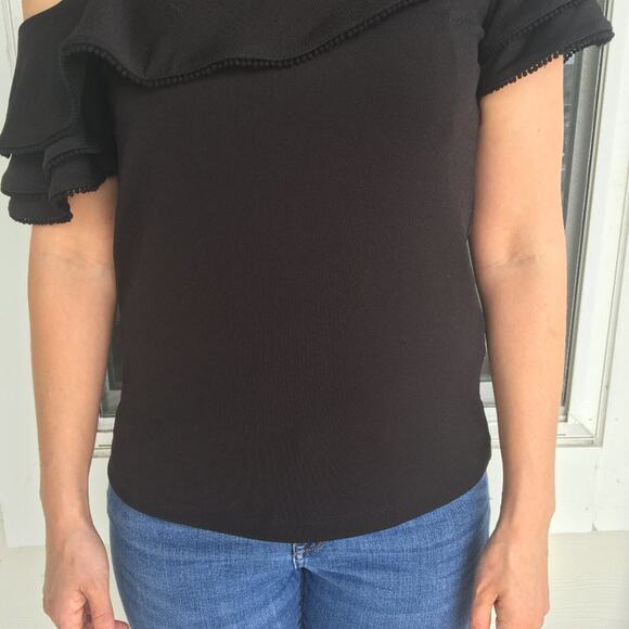 Banana Republic Off the Shoulder Black Blouse XS - Picture 5 of 8